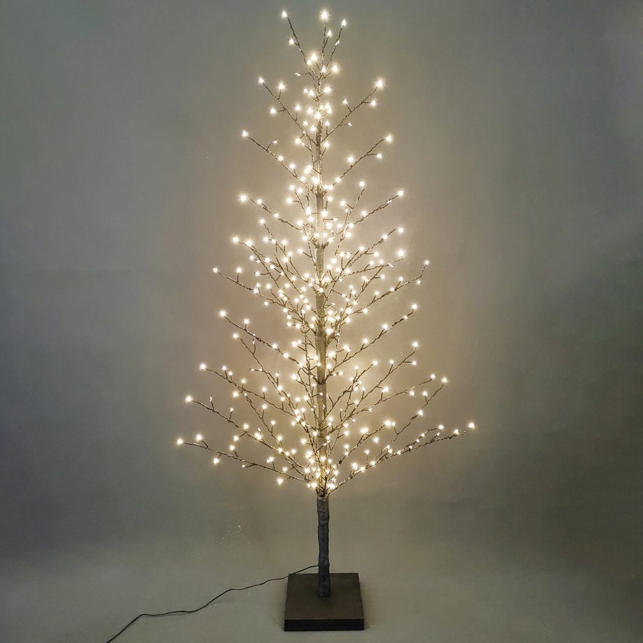 TWIG TREE BLACK 59" 326 LED WARM WHITE STEADY INDOOR STRING LIGHTS