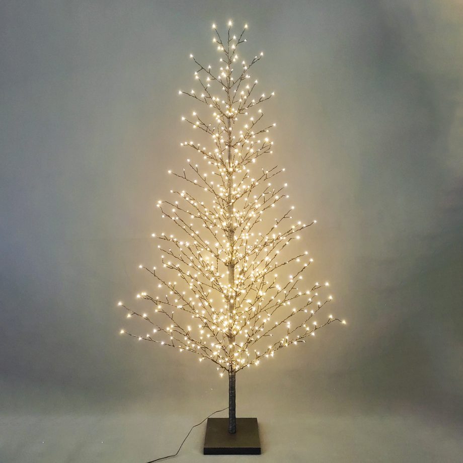 TWIG TREE BLACK 70" 695 LED WARM WHITE STEADY INDOOR STRING LIGHTS