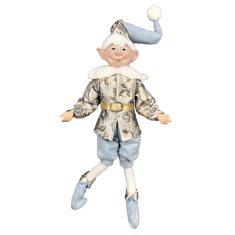 ELF BOY POSABLE 18" ICE BLUE W/ PEARL