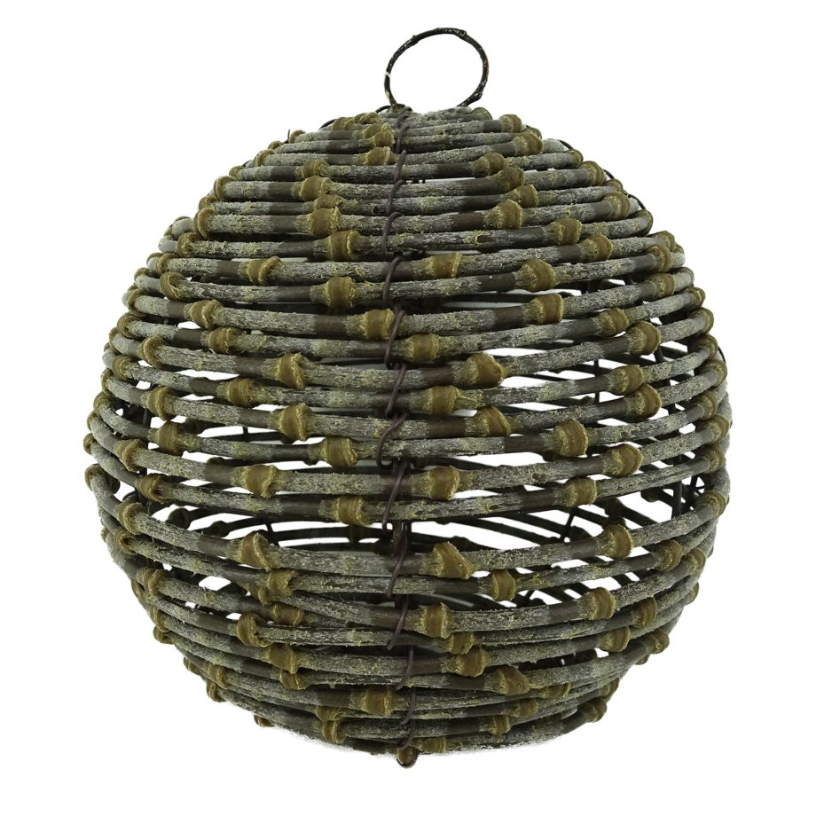 BALL NATURAL VINE 5" BROWN HORIZONTALLY -WOVEN