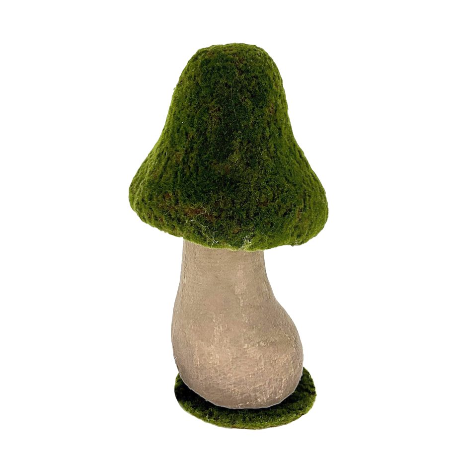 MUSHROOM TABLETOP 24" FAUX GREEN MOSS