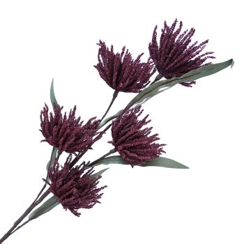 FALL SPRAY BRISTLE BLOSSOM 26" DARK RED