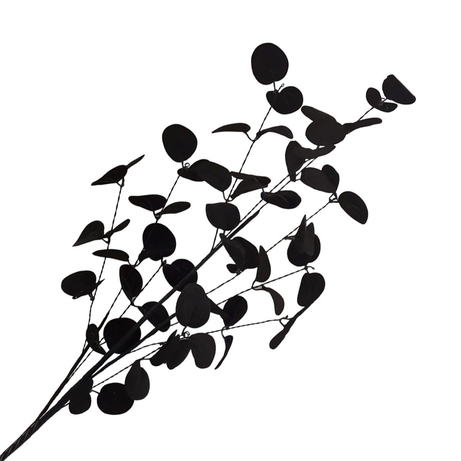 HALLOWEEN SPRAY EUCALYPTUS BLACK 31"