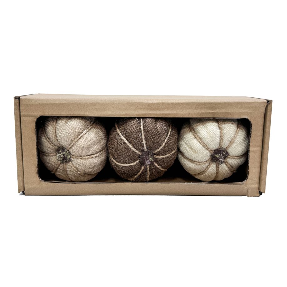 FALL PUMPKIN LENIN 105MM BROWN|BEIGE|LT. BROWN SET OF 3