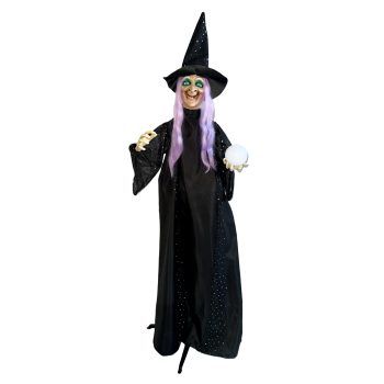 HALLOWEEN STANDING WITCH 72" ANIMATED B/O (3XAA)