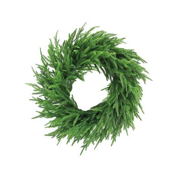 WREATH NORFOLK PINE REAL TOUCH 30" GREEN/NATURAL