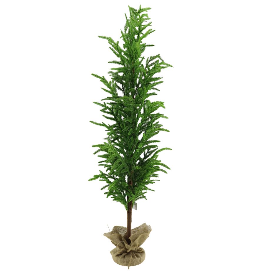 TREE NORFOLK PINE REAL-TOUCH 45" GREEN/NATURAL W/ BURLAP BASE