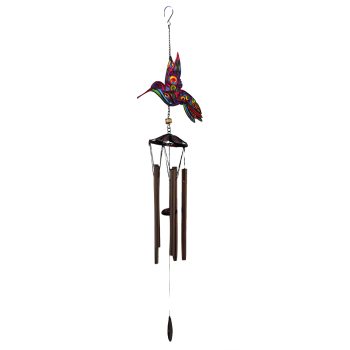 COLOURFUL HUMMINGBIRD WIND CHIME