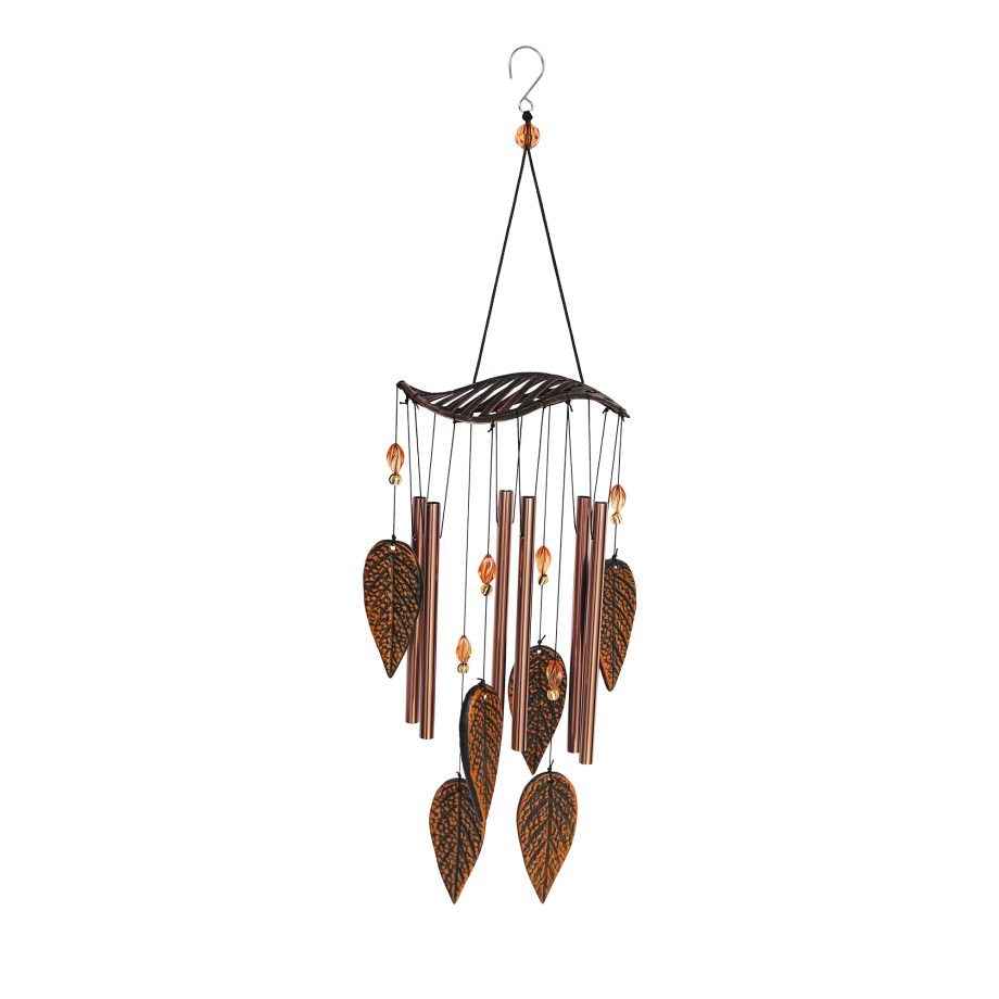 FALLING LEAVES COPPER WIND CHIME