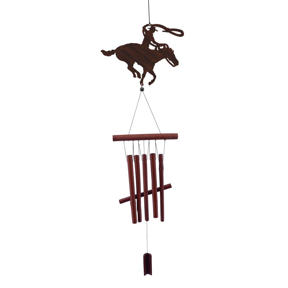 LASSO COWBOY BAMBOO WIND CHIME