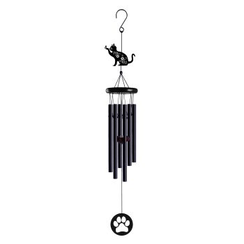PLAYFUL KITTEN WIND CHIME - METAL