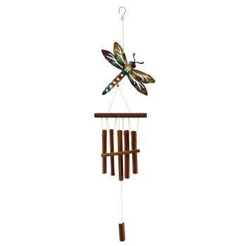 PATINA DRAGONFLY BAMBOO CHIME -METAL