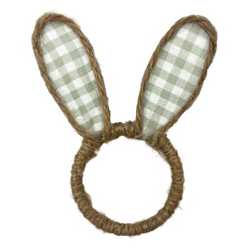 NAPKIN RING BUNNY EARS 4" NATURAL YELLOW