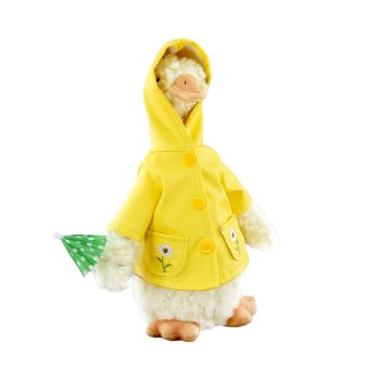 DUCK W/RAINCOAT PLUSH 12"