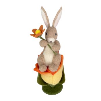 RABBIT IN TULIP 11" YELLOW TULIP