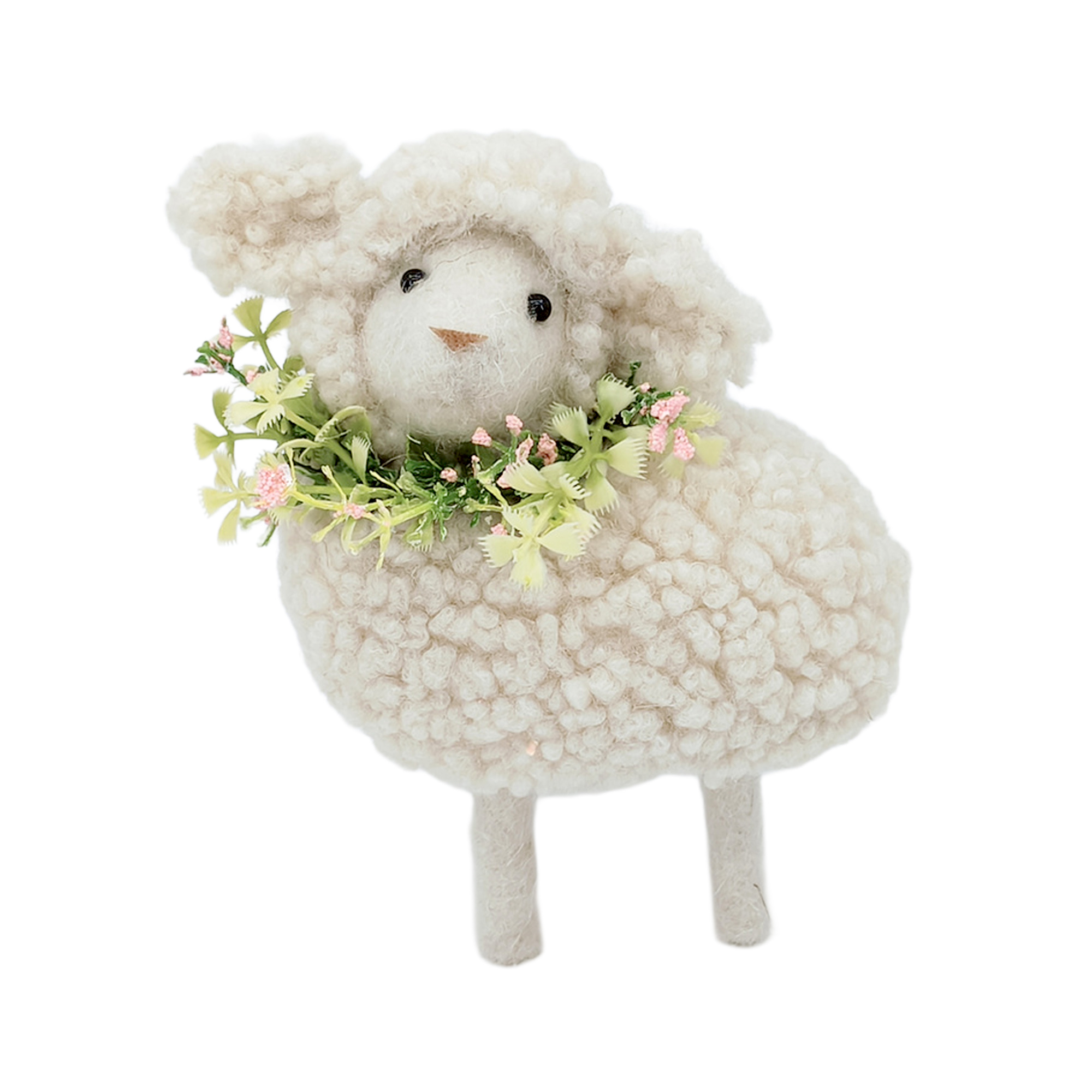 SHEEP STANDING 5" NATURAL/CREAM