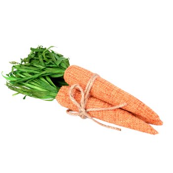 CARROT BUNCH 3PCS 10.5 NATURAL FABRIC