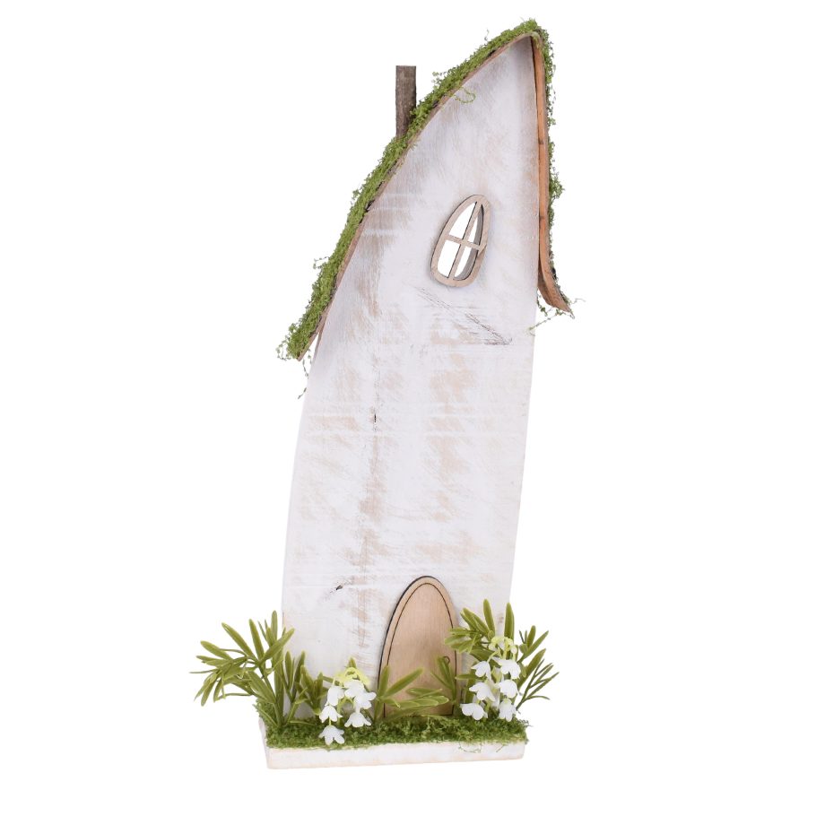 HOUSE DISPLAY 16.5" WHITE/NATURAL FINISH