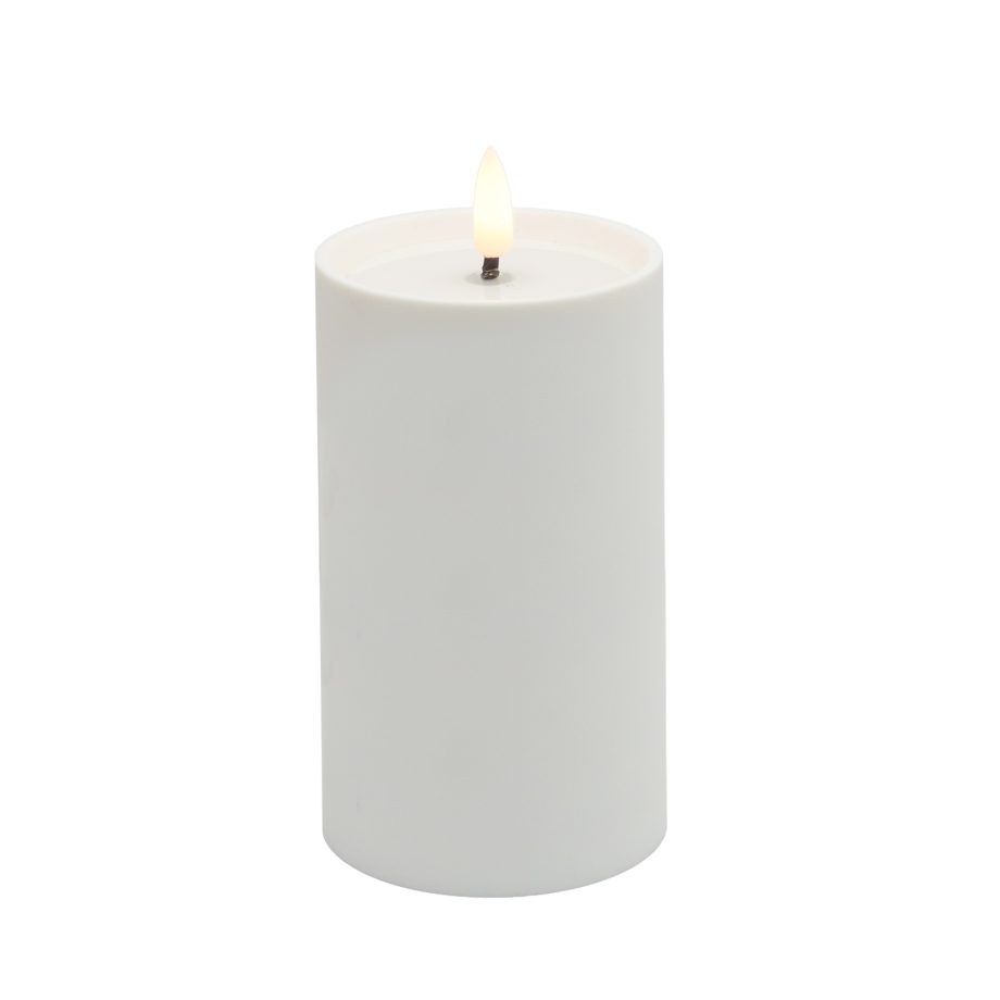 CANDLE LED O/D 3"X5"H 3D FLICKER FLAME 2AA W/TIMER