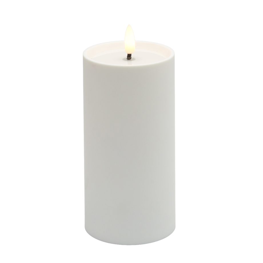CANDLE LED O/D 3"X6"H 3D FLICKER FLAME 2AA W/TIMER