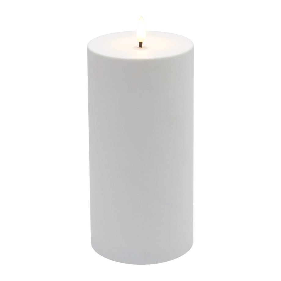 CANDLE LED SOLAR O/D 4"X6"H 3D FLICKER FLAME 2AA W/TIMER