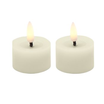 TEA LIGHT CANDLE 2.5"X1" 3D FLICKER FLAME 2AAA