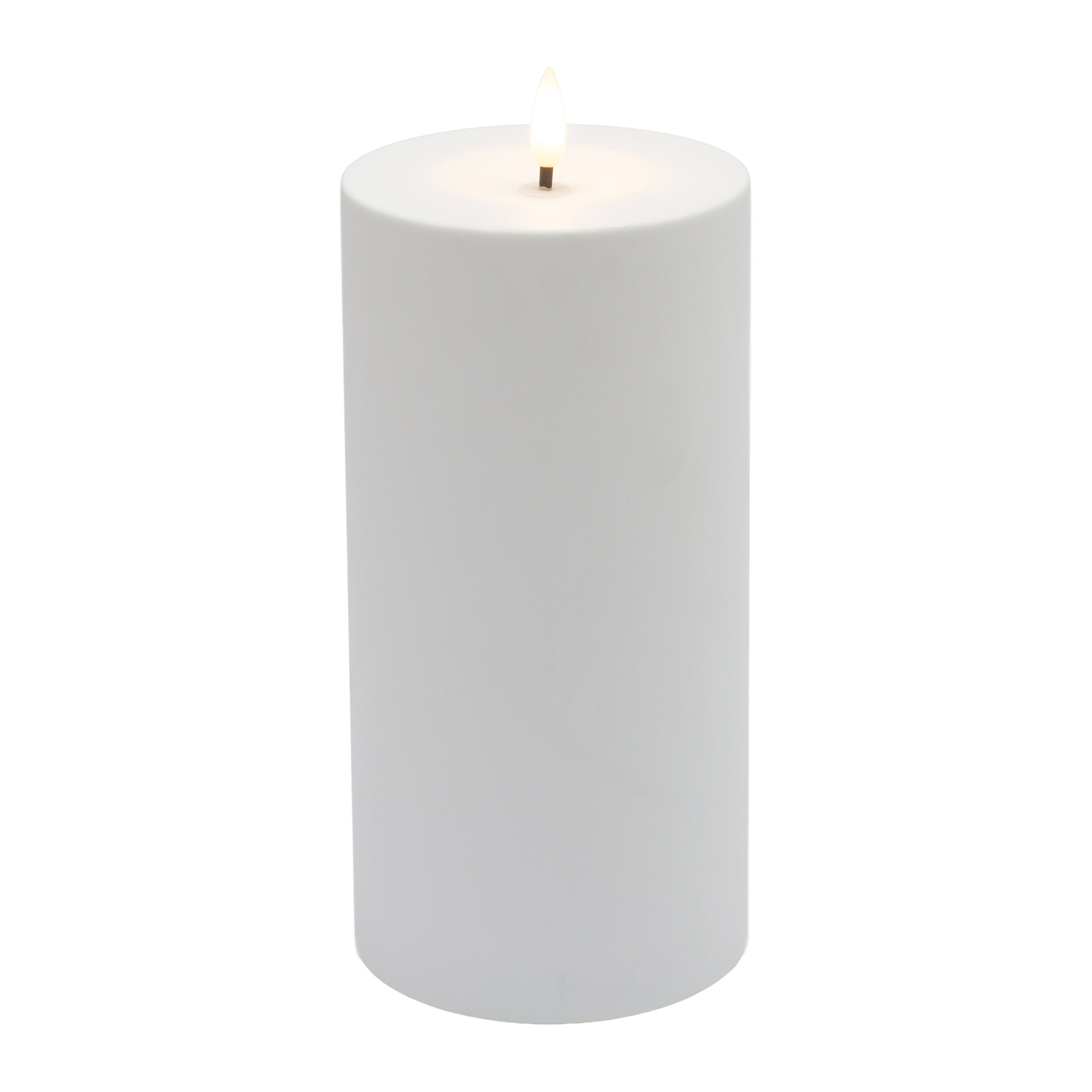 CANDLE LED SOLAR O/D 4"X8" 3D FLICKER FLAME INCL.1AA LB