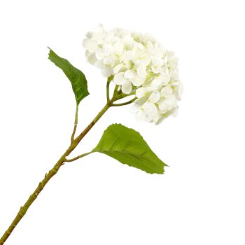 STEM HYDRANGEA 22" WHITE REAL TOUCH