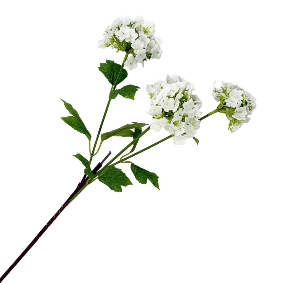 SPRAY HYDRANGEA X 3 27.5" WHITE REAL TOUCH