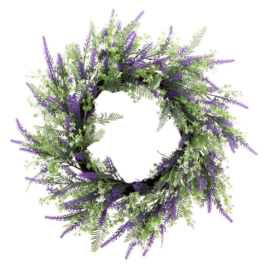 WREATH LAVENDER 24" LILAC/GREEN