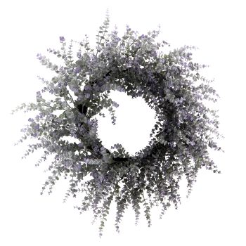 WREATH EUCALYPTUS 34" GREEN/LILAC