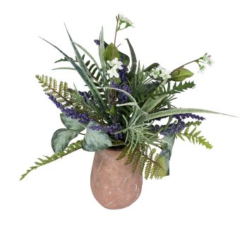 FLORAL ARRANGEMENT 11"H LAVENDER IN POT LILAC