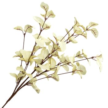 SPRAY LEAVES 25.5" CREAM