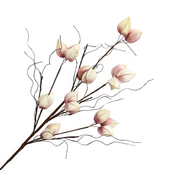 SPRAY WILDFLOWER POD 27.5" CREAM/PINK