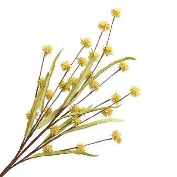SPRAY WILDFLOWER POD 29.5" LIGHT YELLOW
