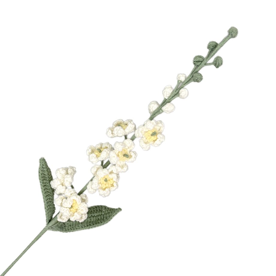 CROCHET FLORAL STEM 24"X3" WHITE
