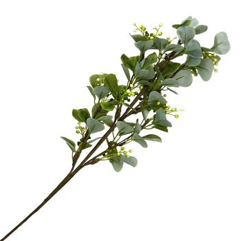 SPRAY LEAVES 30" GREEN W/WHITE BERRIES
