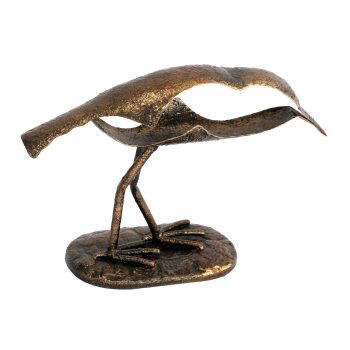 BIRD METAL DECOR 9"X6.9"H BRONZE FINISH