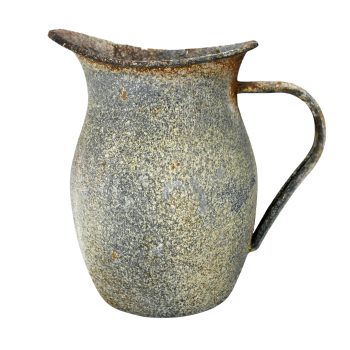 METAL VASE/JUG 7.5"H VINTAGE FINISH