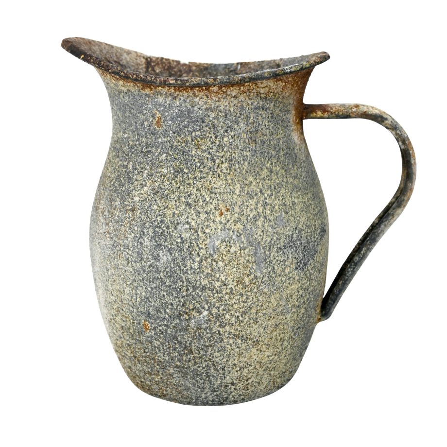 METAL VASE/JUG 7.5"H VINTAGE FINISH