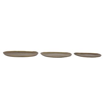 METAL PLATE SET 11.5"/10"/8.5" BRONZE FINISH
