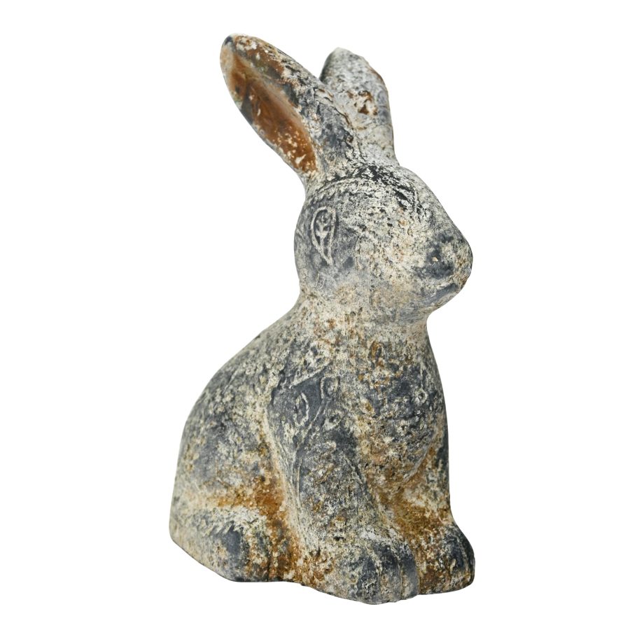 CEMENT RABBIT 5.5"H VINTAGE FINISH