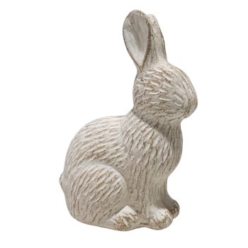 RABBIT DECOR CEMENT 4"X6"H NATURAL FINISH