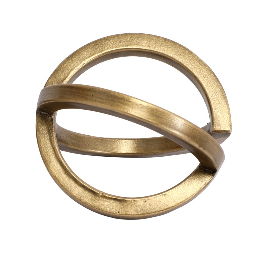 SPERE TABLE DECOR RESIN 4" GOLD FINISH