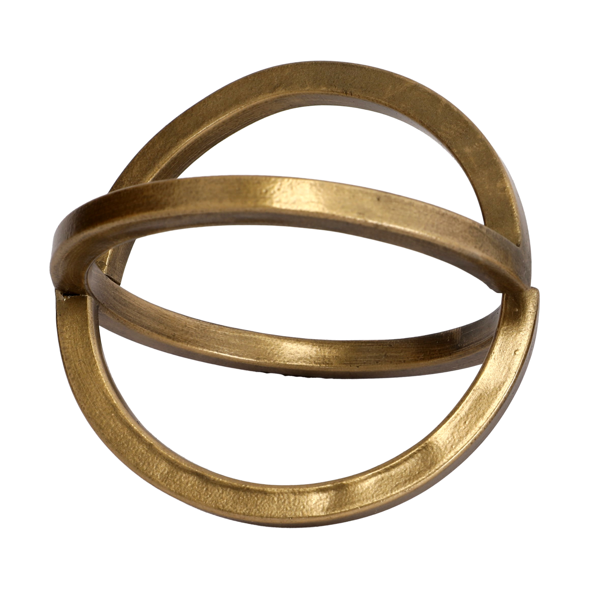 SPHERE TABLE DECOR RESIN 5.1" GOLD FINISH