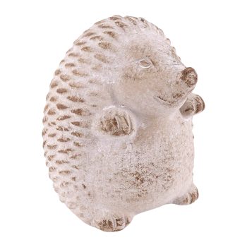HEDGEHOG SITTING CEMENT 5"X6"H STONE FINISH