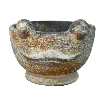 CEMENT BOWL 6"X4"H VINTAGE FINISH