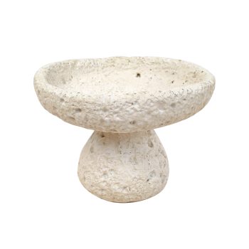 PEDESTAL DISH MGO 5"X3"H SAND FINISH