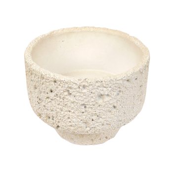 CERAMIC BOWL 6"X5"H SAND FINISH