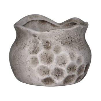 CERAMIC POT 6.75"X5.75"H NATURAL FINISH